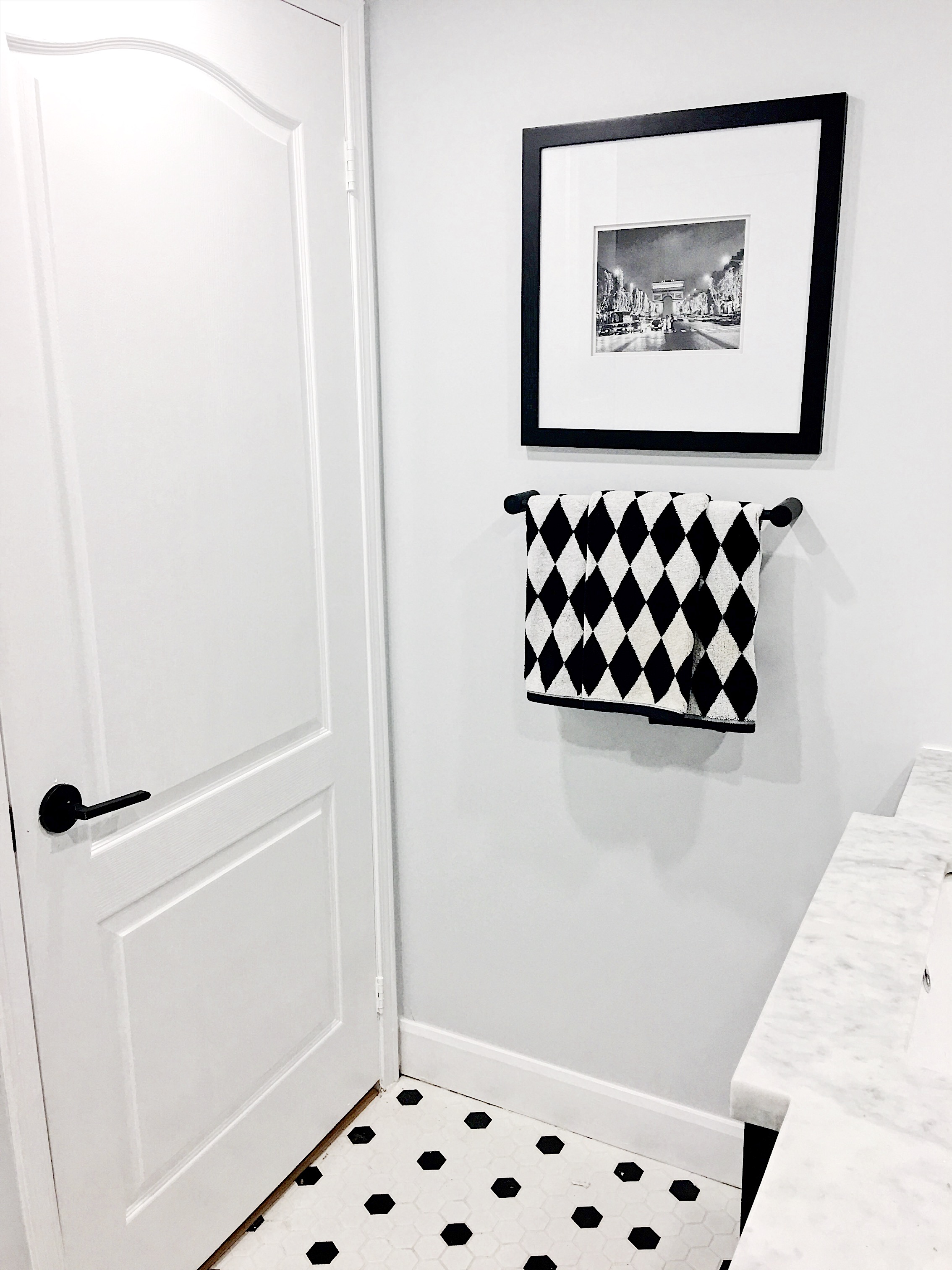 Black and White Towels