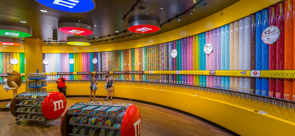 Rainbow Wall M&M Vegas